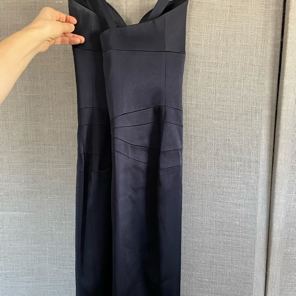 Form fitting cocktail dress - size 6 - navy - Picture 4 of 9
